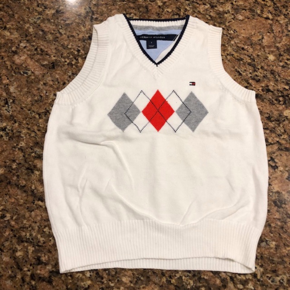 Tommy Hilfiger White Sweater Vest - Size 4